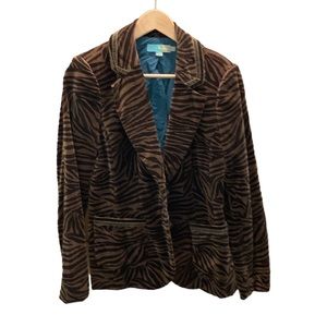 Boden velvet Tiger blazer EUC